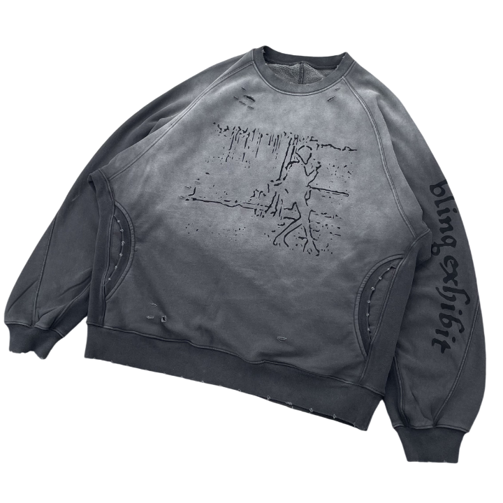 GREY STATE CREWNECK
